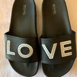 Michael Kors “LOVE” slides